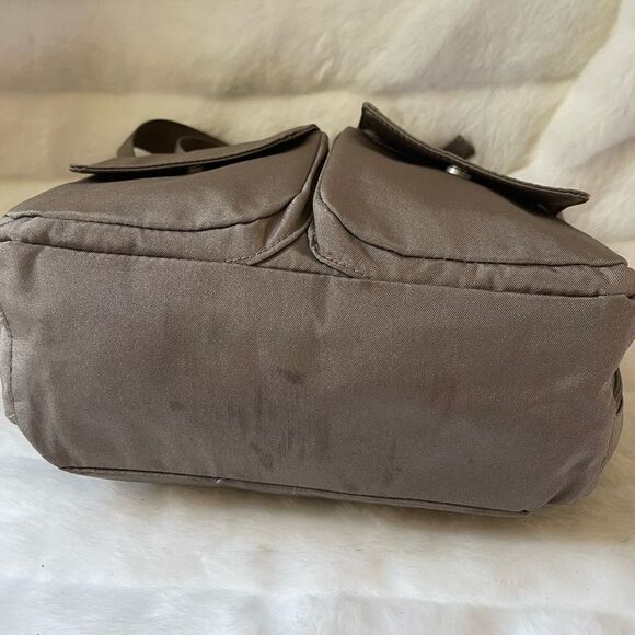 Baggallini Light brown nylon detachable crossbody bag with silver tone hardwares - Picture 8 of 13